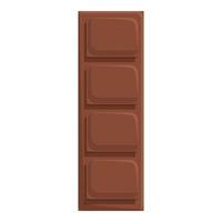 chocola bar icoon tekenfilm vector. brand voedsel vector