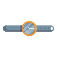 wandelen horloge icoon, tekenfilm stijl vector