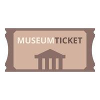 voorbij gaan aan museum coupon icoon tekenfilm vector. ticket film vector