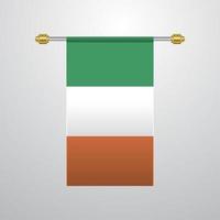 Ierland hangende vlag vector