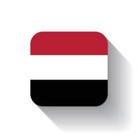 Jemen vlag ontwerp vector