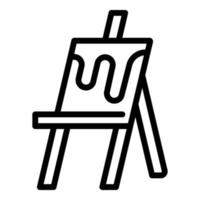 museum ezel icoon, schets stijl vector