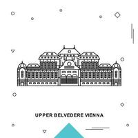 bovenste belvedere Wenen vector