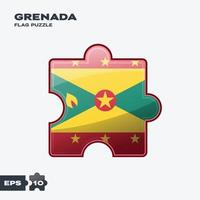 Grenada vlag puzzel vector