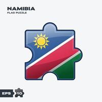 Namibië vlag puzzel vector