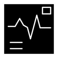 elektrocardiogram icoon stijl vector