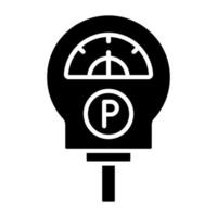 parkeermeter pictogramstijl vector