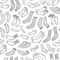 naadloos patroon met tekening sokken. vector