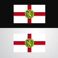 alderney vlag banier ontwerp vector