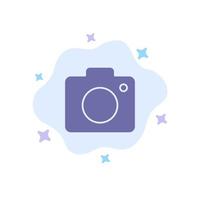 camera beeld foto afbeelding blauw icoon Aan abstract wolk achtergrond vector