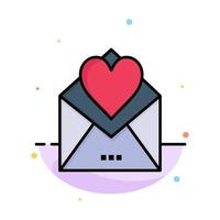 brief mail kaart liefde brief liefde abstract vlak kleur icoon sjabloon vector