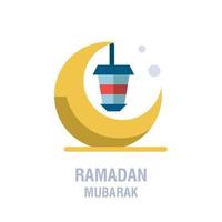 Ramadan pictogrammen moslim Islam gebed en Ramadan kareem dun lijn pictogrammen reeks modern vlak stijl symbolen geïsoleerd Aan wit voor infographics of web gebruik vector