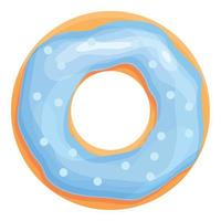 gat donut icoon tekenfilm vector. zoet voedsel vector