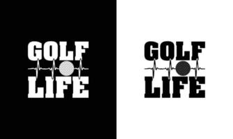 golf citaat t overhemd ontwerp, typografie vector