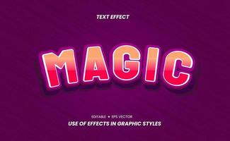 magie kleurrijk 3d tekst effect stickers vector