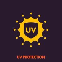 uv-beschermingspictogram vector