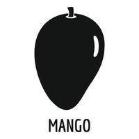 mango icoon, gemakkelijk stijl. vector