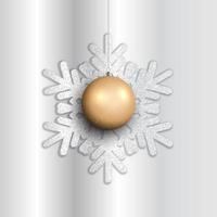 Kerst opknoping bauble achtergrond vector