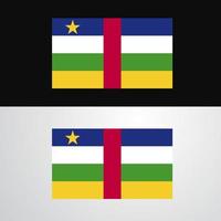 centraal Afrikaanse republiek vlag banier ontwerp vector