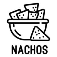 nacho's icoon, schets stijl vector