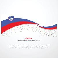 Slovenië gelukkig onafhankelijkheid dag achtergrond vector