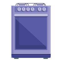 keuken brandend gas- fornuis icoon, tekenfilm stijl vector