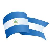 Nicaragua viering vlag icoon tekenfilm vector. nationaal dag vector