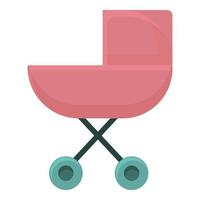 baby kinderwagen icoon tekenfilm vector. op te slaan winkel vector