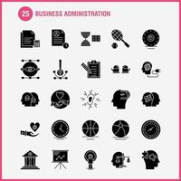 bedrijf concepten solide glyph pictogrammen reeks voor infographics mobiel uxui uitrusting en afdrukken ontwerp omvatten toezicht houden op document computer wolk wereldbol internet globaal kaart verzameling modern infographic log vector