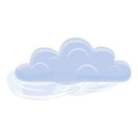 weer wolk icoon, tekenfilm stijl vector