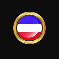 khakassia vlag gouden knop vector