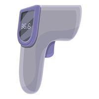 professioneel laser thermometer icoon, tekenfilm stijl vector