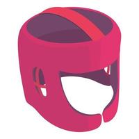 boksen helm icoon, isometrische stijl vector