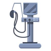 dokter ventilator medisch machine icoon, tekenfilm stijl vector