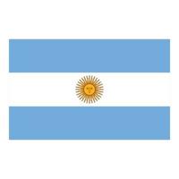 Argentinië vlag icoon tekenfilm vector. Latijns Amerika vector