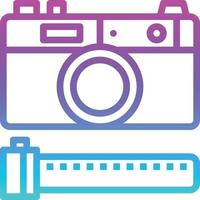 camera foto film afbeelding creatief - helling icoon vector