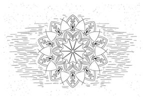 Gratis Mandala Vector Illustratie van de bloem