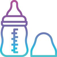 voeden fles melk verpleging baby accessoires - helling icoon vector