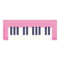 piano speelgoed- icoon tekenfilm vector. op te slaan plank vector