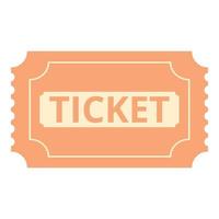 tonen ticket icoon tekenfilm vector. bioscoop film vector