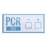 covid pcr test icoon, tekenfilm stijl vector