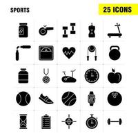 sport- solide glyph icoon voor web afdrukken en mobiel uxui uitrusting zo net zo basketbal basketbal bal bal spel sport- prijs medaille pictogram pak vector