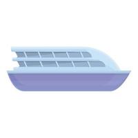 rivier- veerboot icoon, tekenfilm stijl vector