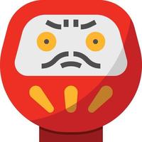 Daruma pop Japan japanners - vlak icoon vector