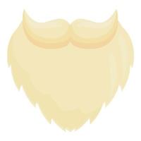 baard masker icoon tekenfilm vector. de kerstman vakantie vector