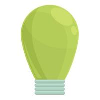 groen eco lamp icoon tekenfilm vector. ecologie macht vector