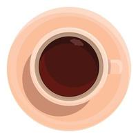 koffie drinken dienen icoon, tekenfilm stijl vector