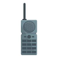 walkie talkie icoon, tekenfilm stijl vector