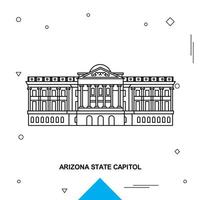 Arizona staat Capitol vector