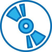 CD rom DVD computer medeplichtig - blauw icoon vector
